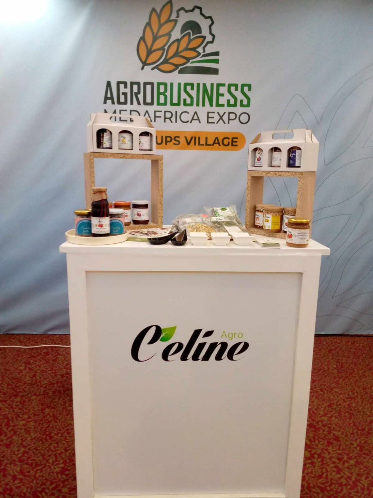 Produits C’eline présentés au salon Agro Business Med Africa Expo